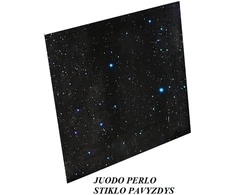 Dušo kabinos galinis stiklas 905x1595 juodas perlas