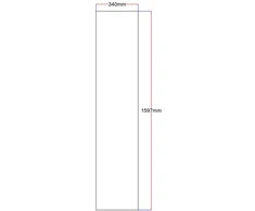 Dušo kabinos šoninis stiklas tiesus 340x1597 fabric 3.25.