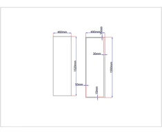 Dušo kabinos šoninis stiklas tiesus 460x1520 juodas, stiklas rėme (stiklas 475x1535 mm)