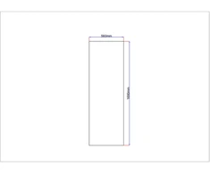 Dušo kabinos šoninis stiklas tiesus 560x1690 pilkas 3.118.