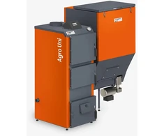 Katilas granulinis AGRO UNI 20 su 20 kW Zenono degikliu 400l talpa ir pelenų šalinimo mechanizmu