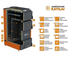 Katilas kieto kuro EKON 10 10kW