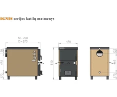 Katilas - viryklė &amp;quot;IGNIS D&amp;quot; 15kW
