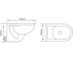 Klozetas pakabinamas PUNO 301 RIMLESS
