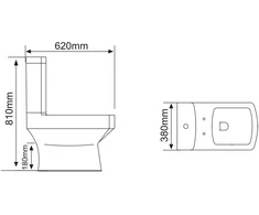 Klozetas STYLO 213 RIMLESS