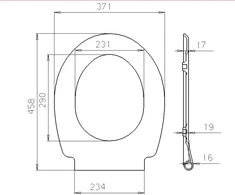 Klozeto dangtis DU02A lėtas