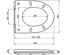 Klozeto dangtis MA-020A