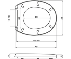 Klozeto dangtis MA-021AW