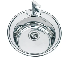 Nerūdijančio plieno plautuvė D4949UA 0.8mm su sifonu