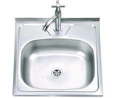 Nerūdijančio plieno plautuvė D5050A uždedama su sifonu 0.6 mm