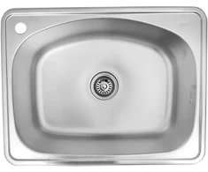 Nerūdijančio plieno plautuvė D6248X su sifonu