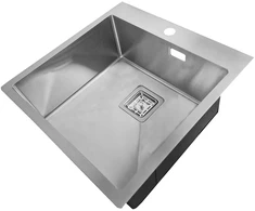 Nerūdijančio plieno plautuvė DK5050H SATIN su sifonu