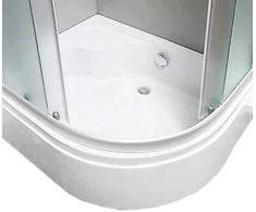 Padas dušo kabinai pusiau gilus 100x80 kairinis
