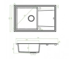 Laveo Plautuvė MEGALO 50x78 SBE 711T