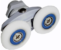 Ratukai dušo kabinos durims dvigubi 25mm
