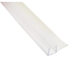 Tarpinė F formos 8mm 2.0m plastikinė dušo kabinos durims