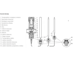 Termostatinis vandens vožtuvas Danfoss AVTB tipo