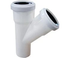 Trišakis PP 50/50/45° baltas