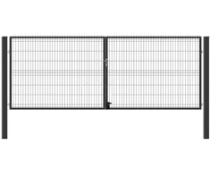 Vartai su dviem stulpais 1730x3000 mm (Ral7016)