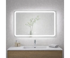 Veidrodis F908 LED išmanus su funkcija nuo rasojimo, laikrodžiu ir termometru