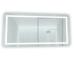 Veidrodis FS612 LED IŠMANUS su funkcija nuo rasojimo, laikrodžiu ir termometru