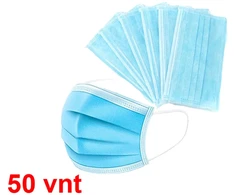 Vienkartinė apsauginė veido kaukė 3PLY (3 sluoksnių) 50 vnt