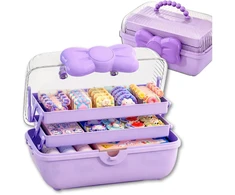 3 lygių violetinis dėklas-organizatorius mergaitei TP160