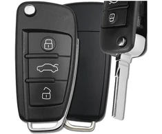 Audi raktelio korpusas, juodas, 3 mygtukai A288