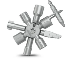 Daugiafunkcis kryžminis raktas techninėms spintoms A256