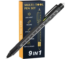 Bez Marki Daugiafunkcis taktinis multitool rašiklis 9in1 metalinis
