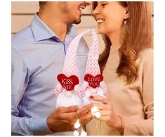 Dekoratyvinis Valentinio nykštukas Love You, rožinis