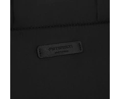 Didelė juoda moteriška „Peterson“ nailoninė shopper rankinė A4 formatui, su magnetiniu užsegimu