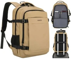 Didelė kuprinė unisex Peterson, chaki K22