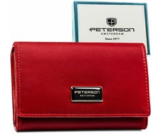 Didelė piniginė moterims Peterson, raudona PT59