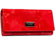 Didelė piniginė moterims Peterson, raudona 2470