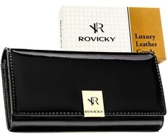 Didelė piniginė moterims Rovicky, juoda G7