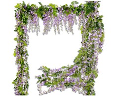 Dirbtiniai vijokliniai žiedai, violetiniai, 1 vnt.