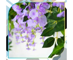 Dirbtiniai vijokliniai žiedai, violetiniai, 1 vnt.