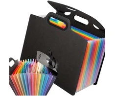 Dokumentų dėklas A4 PVC, juodas, 13 skyrių