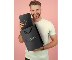 Dovanų rinkinys vyrams: odinė piniginė Pierre Cardin RFID, odinis diržas 75T8806BR
