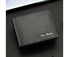 Dovanų rinkinys vyrams: odinė piniginė Pierre Cardin RFID ir diržas Stevens 423206