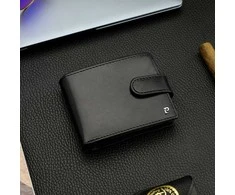Dovanų rinkinys vyrams: odinė piniginė Pierre Cardin RFID ir diržas Stevens A323306