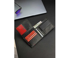 Dovanų rinkinys vyrams: odinė piniginė Pierre Cardin RFID, odinis diržas 75T8806BB