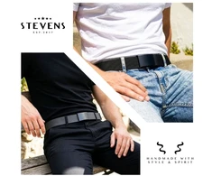 Dviejų diržų komplektas Stevens juodas ir pilkas, 135cm XL, universalus D146