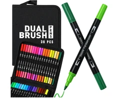 Bez Marki Dvipusiai Akriliniai Flomasteriai Dual Pen – 36 Spalvos