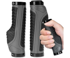 Ergonominės vairo rankenėlės pilkai juodos 22 mm D75