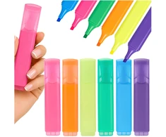 Fluorescenciniai žymekliai, 6 neoninių spalvų