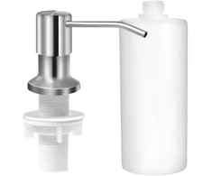 Įmontuojamas dozatorius sidabrinis 500 ml DH128