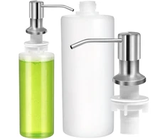 Įmontuojamas dozatorius sidabrinis 500 ml DH128