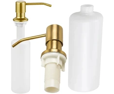 Įmontuojamas skysčio dozatorius, aukso spalvos, 500 ml